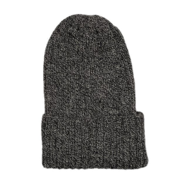 Knit Alpaca Hat in Black and White