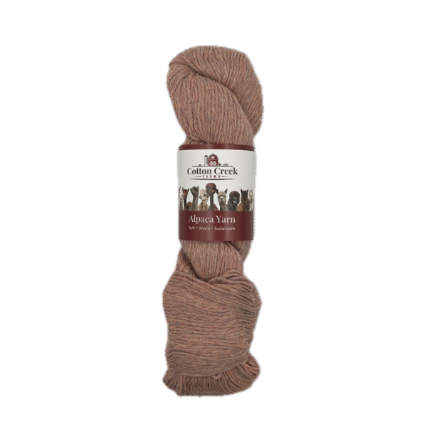 Pink Melange Alpaca Yarn Labeled