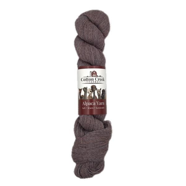 Purple Fingering Alpaca Yarn - Labeled