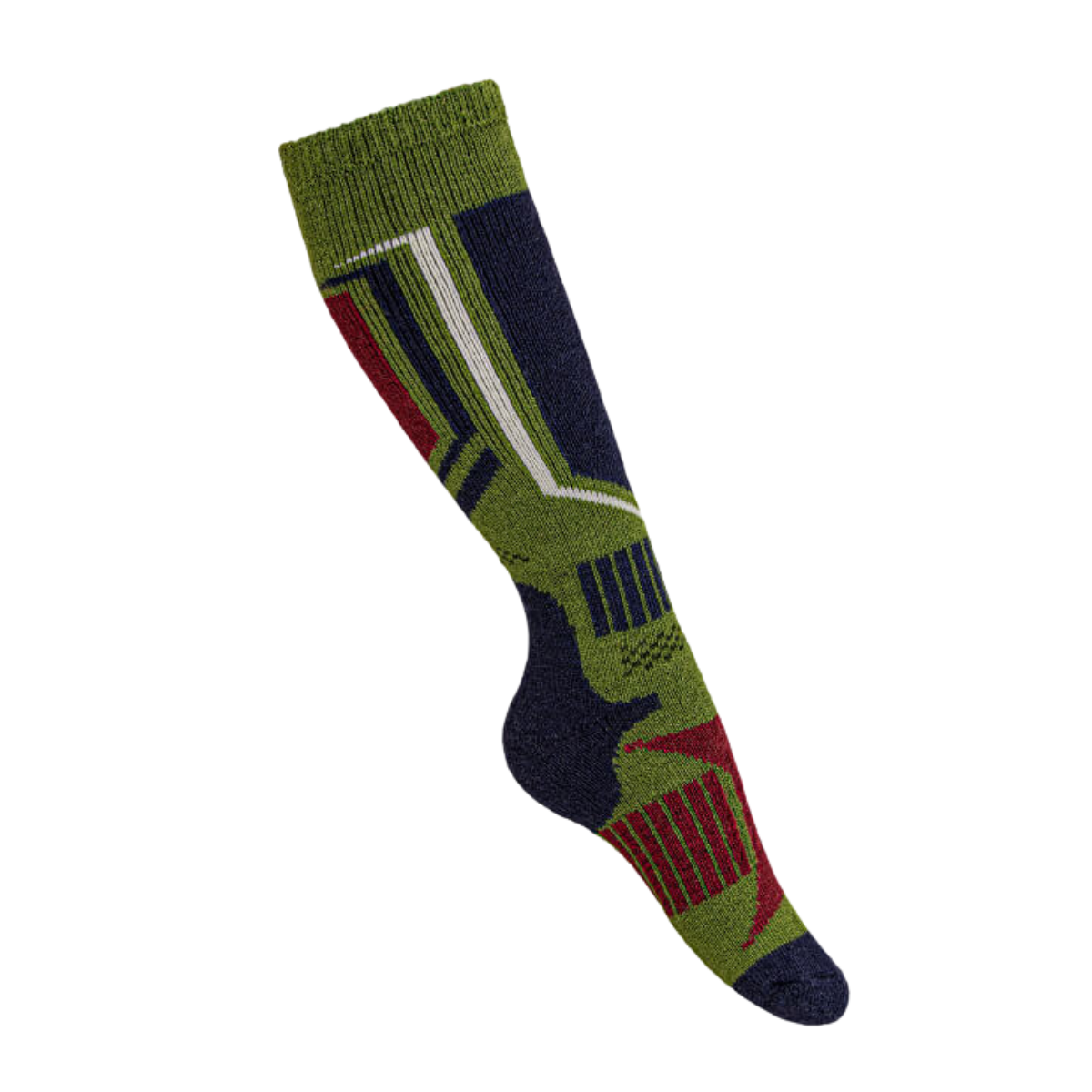 Alpaca Ski Socks in Green