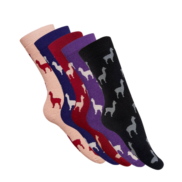 Unisex Alpaca Print Socks