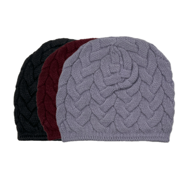 Ladies Cable Knit Alpaca Hat