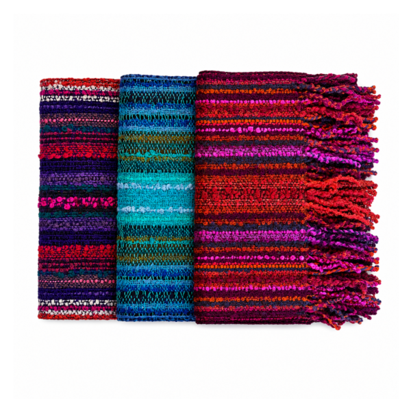 Colorful Boucle Baby Alpaca Scarves