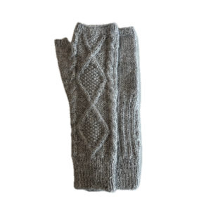 Fingerless Alpaca Gloves in LSG