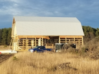 Barn Roof is Installed