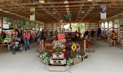 Front View of the 4-H Alpaca and Llama Barn