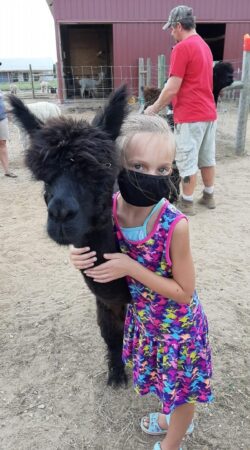 Stormy and Friend on Farm Tour