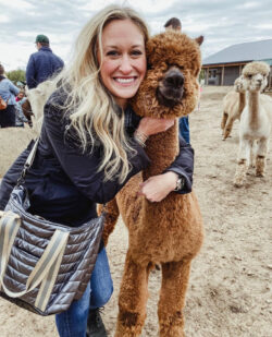 Nellie on Tour With Visitor