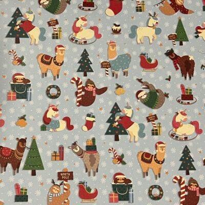 Christmas Alpacas Christmas Alpaca Wrapping Paper
