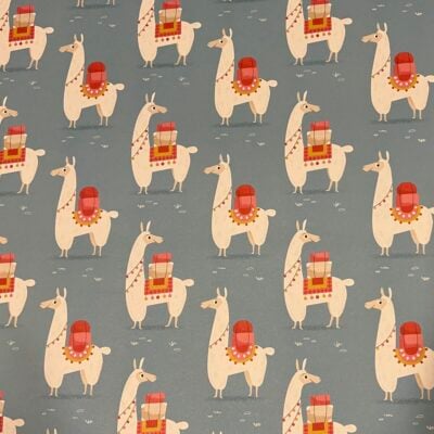 Llama Theme Llama Wrapping Paper