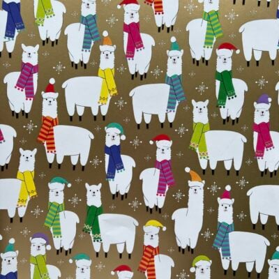 Holiday Alpacas Alpaca Holiday Wrapping paper