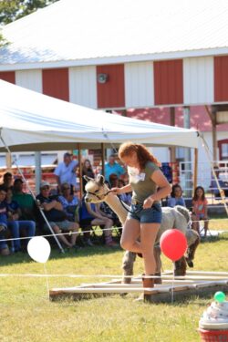 Halle and Jessica at the 4-H Fair