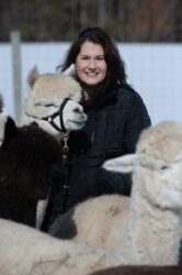 Rebecca Gill and Alpaca Sherry Ann